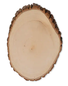 Live Edge Basswood Round with Design